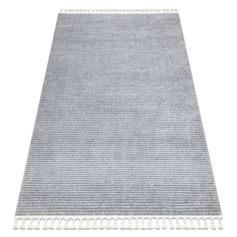 Teppich SEVILLA PC00B Streifen grau Franse berber marokkanisch shaggy