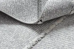 Teppich SEVILLA Z791C Mosaik grau / weiß Franse berber marokkanisch shaggy