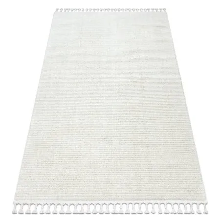 Teppich SEVILLA PC00B Streifen weiß Franse berber marokkanisch shaggy
