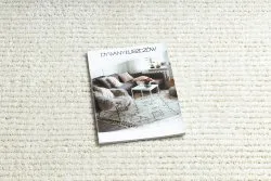Teppich SEVILLA PC00B Streifen weiß Franse berber marokkanisch shaggy
