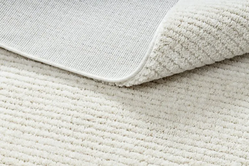 Teppich SEVILLA PC00B Streifen weiß Franse berber marokkanisch shaggy