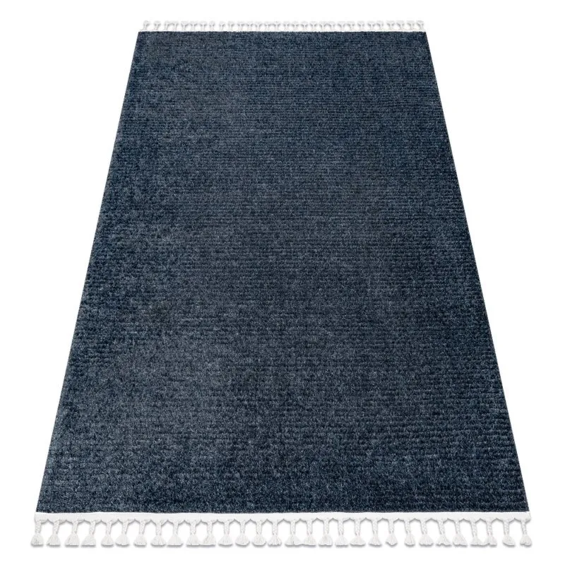 Teppich SEVILLA PC00B Streifen blau Franse berber marokkanisch shaggy