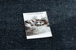 Teppich SEVILLA PC00B Streifen blau Franse berber marokkanisch shaggy
