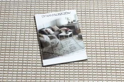 Teppich SISAL SION Rahmen 21782 flach gewebt ecru / beige