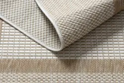 Teppich SISAL SION Rahmen 21782 flach gewebt ecru / beige