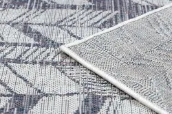 Teppich SISAL SION Fischgrätenmuster 22180 flach gewebt ecru / blau / rosa