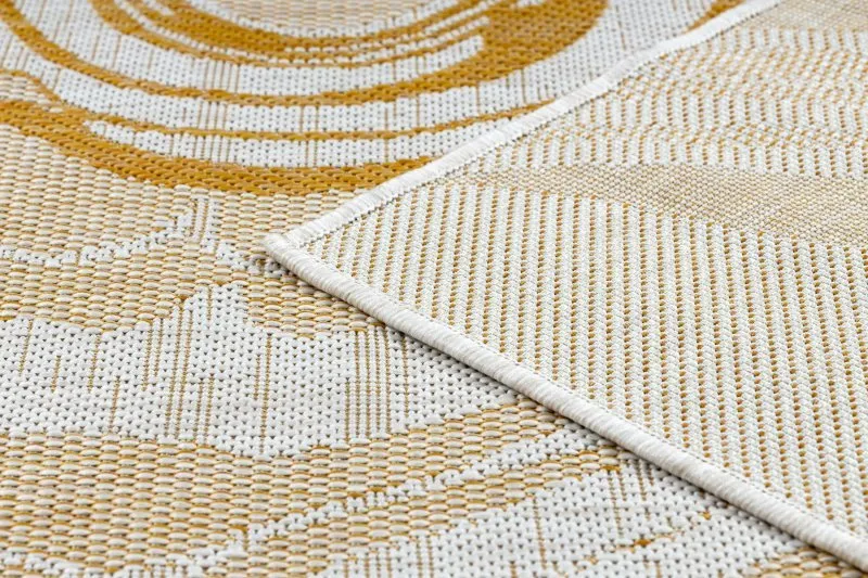 Teppich SISAL SION Marmor 22169 flach gewebt ecru / gelb / beige
