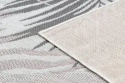 Teppich, Läufer SISAL SION Palmenblätter, tropisch 2837 flach gewebt ecru / rosa