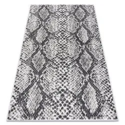 Teppich SISAL SION Schlangenhaut flach gewebt ecru / schwarz