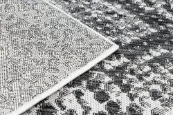 Teppich SISAL SION Schlangenhaut 22162 flach gewebt ecru / schwarz