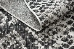 Teppich SISAL SION Schlangenhaut 22162 flach gewebt ecru / schwarz