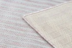 Teppich SISAL SION Labirynth 22376 flach gewebt rosa / ecru