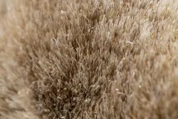 Modern Teppich FLIM 007-B2 shaggy, Streifen - Strukturell beige