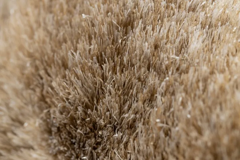 Modern Teppich FLIM 007-B2 shaggy, Streifen - Strukturell beige