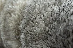 Modern Teppich FLIM 006-B1 shaggy, Wellen - Strukturell grau