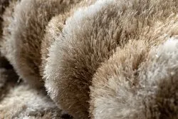 Modern Teppich FLIM 010-B1 shaggy, Labirynth - Strukturell beige