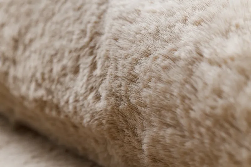 Moderner Waschteppich POSH Shaggy, plüschig, dick Antirutsch Kamel, beige