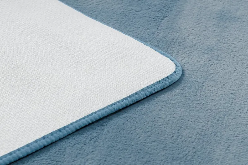 Moderner Waschteppich POSH Shaggy, plüschig, dick Antirutsch blau
