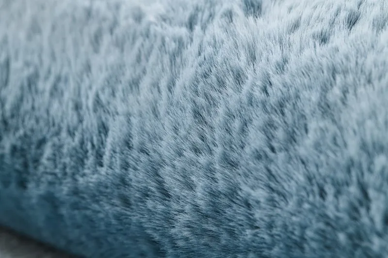 Moderner Waschteppich POSH Shaggy, plüschig, dick Antirutsch blau
