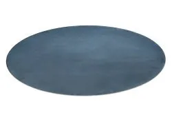 Moderner Waschteppich POSH Kreis Shaggy, plüschig, dick Antirutsch blau