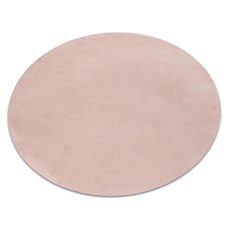 Moderner Waschteppich POSH Kreis Shaggy, plüschig, dick Antirutsch erröten rosa