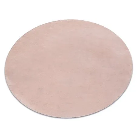 Moderner Waschteppich POSH Kreis Shaggy, plüschig, dick Antirutsch erröten rosa