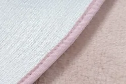Moderner Waschteppich POSH Kreis Shaggy, plüschig, dick Antirutsch erröten rosa