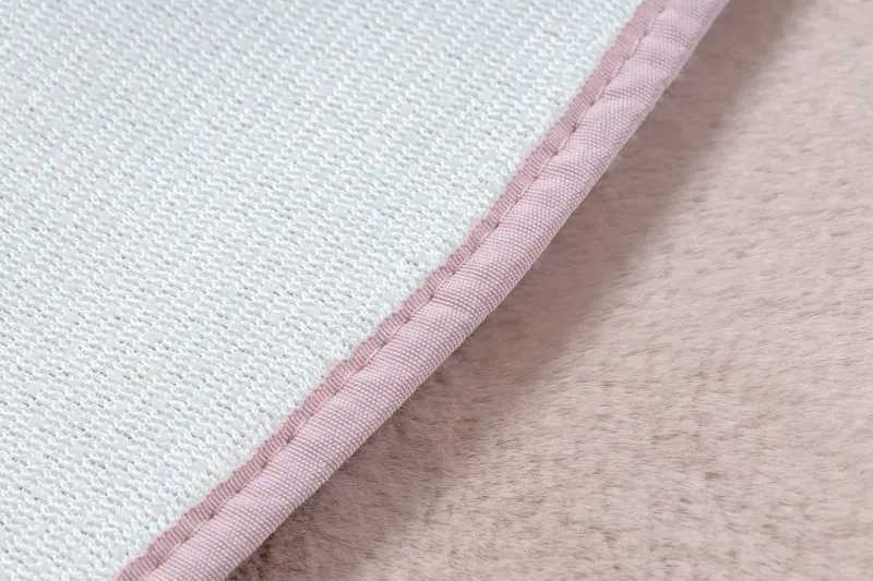 Moderner Waschteppich POSH Kreis Shaggy, plüschig, dick Antirutsch erröten rosa