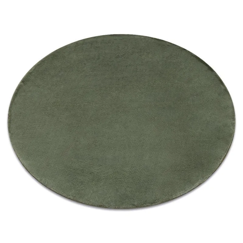 Moderner Waschteppich POSH Kreis Shaggy, plüschig, dick Antirutsch grün