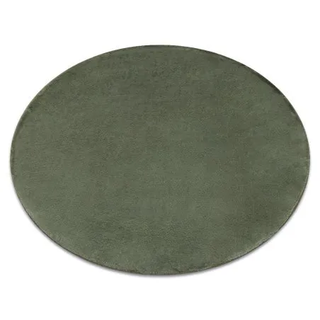 Moderner Waschteppich POSH Kreis Shaggy, plüschig, dick Antirutsch grün