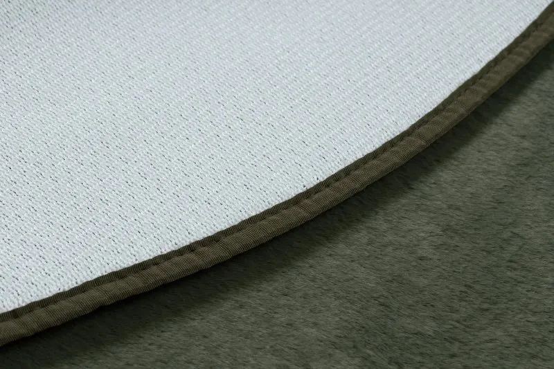Moderner Waschteppich POSH Kreis Shaggy, plüschig, dick Antirutsch grün