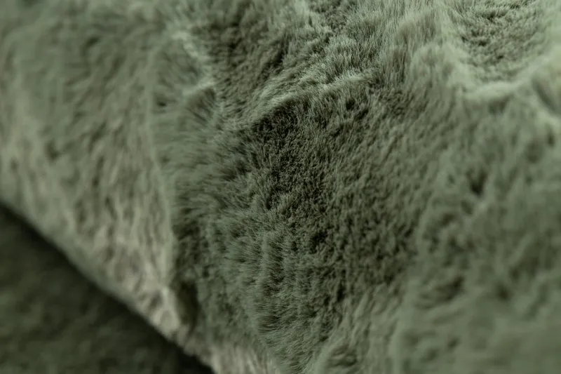 Moderner Waschteppich POSH Kreis Shaggy, plüschig, dick Antirutsch grün