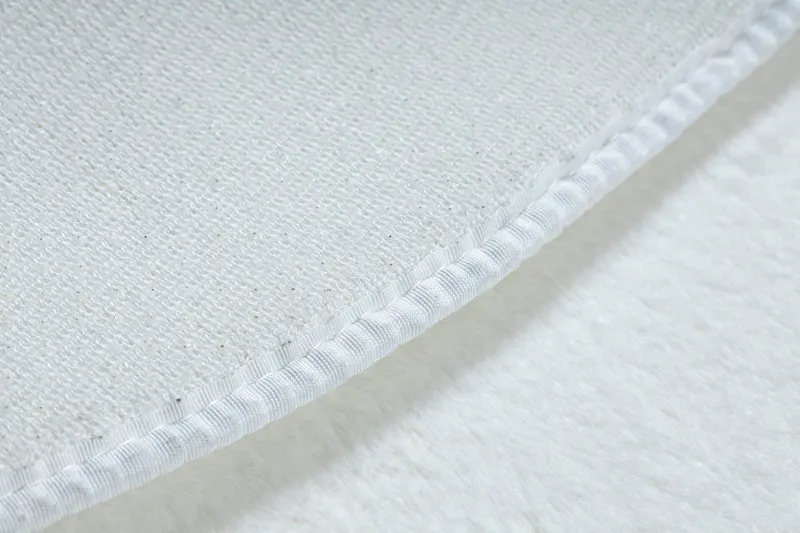 Moderner Waschteppich POSH Kreis Shaggy, plüschig, dick Antirutsch elfenbein