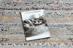 Modern Teppich BELLE BN25A beige / blau Franse 