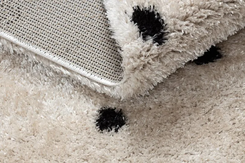 Teppich FLUFFY 2370 Shaggy Punkte - creme / anthrazit