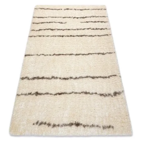 Teppich FLUFFY 2371 Shaggy Streifen - creme / beige