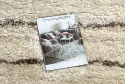 Teppich FLUFFY 2371 Shaggy Streifen - creme / beige