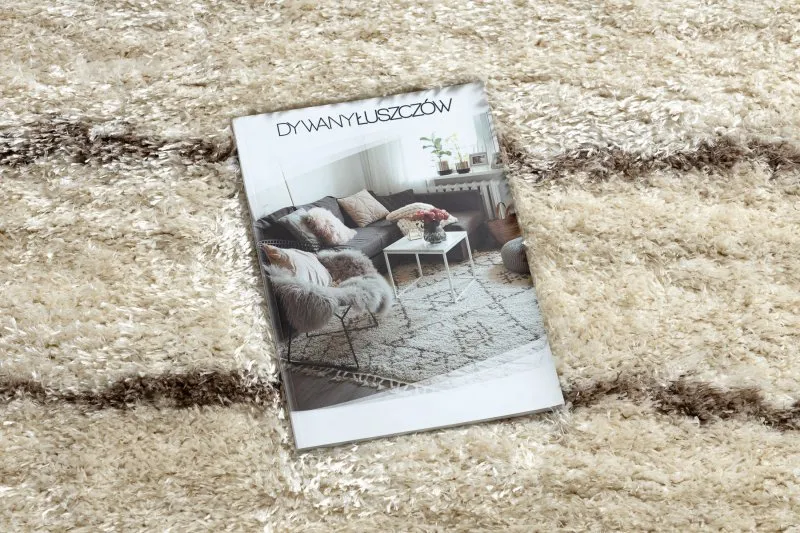 Teppich FLUFFY 2371 Shaggy Streifen - creme / beige