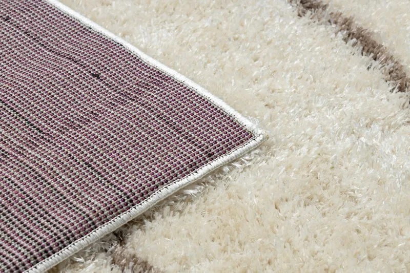 Teppich FLUFFY 2371 Shaggy Streifen - creme / beige