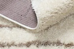 Teppich FLUFFY 2371 Shaggy Streifen - creme / beige