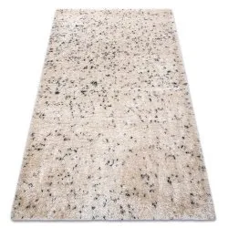 Teppich FLUFFY Shaggy Salz und Pfeffer - creme / anthrazit