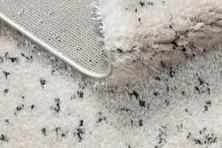 Teppich FLUFFY 2372 Shaggy Salz und Pfeffer - creme / anthrazit