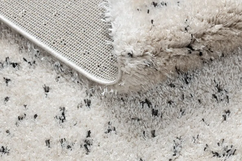 Teppich FLUFFY 2372 Shaggy Salz und Pfeffer - creme / anthrazit