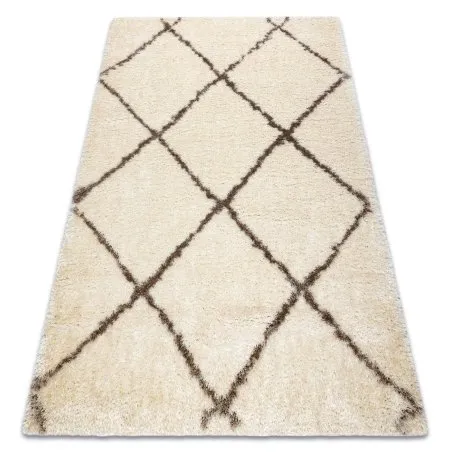 Teppich FLUFFY 2373 Shaggy Gitter - creme / beige