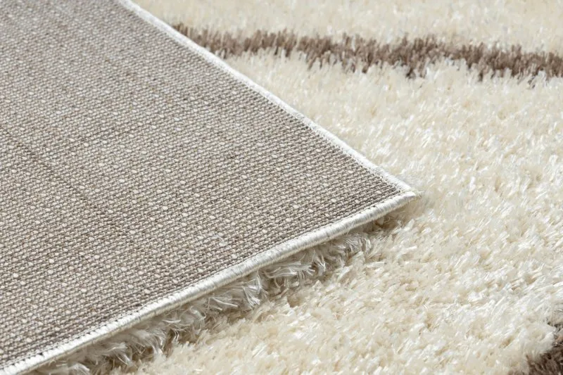 Teppich FLUFFY 2373 Shaggy Gitter - creme / beige