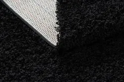 Dywan, Chodnik SOFFI shaggy 5cm czarny - do kuchni, przedpokoju, na korytarz