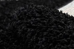 Dywan, Chodnik SOFFI shaggy 5cm czarny - do kuchni, przedpokoju, na korytarz