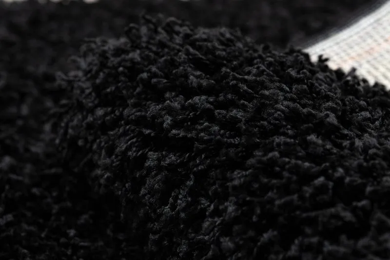 Dywan, Chodnik SOFFI shaggy 5cm czarny - do kuchni, przedpokoju, na korytarz