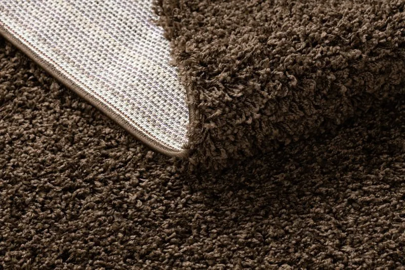 Dywan, Chodnik SOFFI shaggy 5cm brązowy - do kuchni, przedpokoju, na korytarz