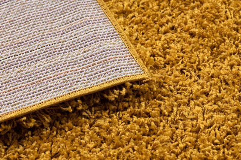 Dywan, Chodnik SOFFI shaggy 5cm złoty - do kuchni, przedpokoju, na korytarz
